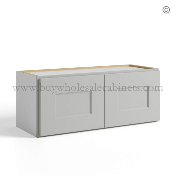 Dorian Gray Shaker Double Door Wall Cabinets 12″H – 12″D
