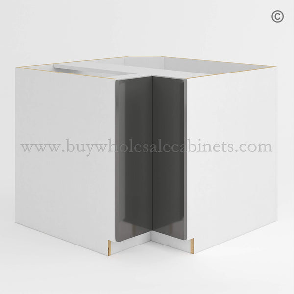 Frameless Gloss Gray Easy Reach Base Cabinet