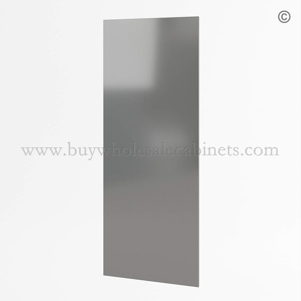 Frameless Gloss Gray Finished Panel for Wall Cabinets