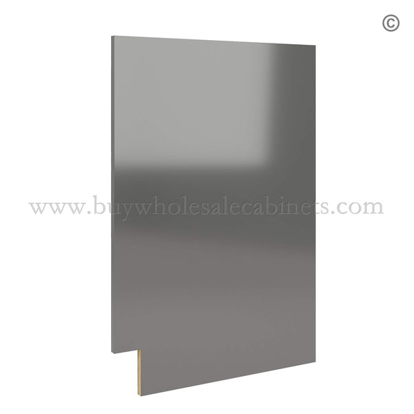 Frameless Gloss Gray Finished Panel for Base Cabinets