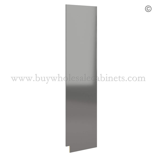 Frameless Gloss Gray Finished Panel for Utility Pantries