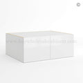 Frameless Gloss White 24″D Refrigerator Wall Cabinet with Double Door 12″H