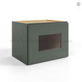 Green Shaker 12″ H Single Door Wall Cabinet with Glass Door