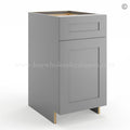 Frameless Graphite Gray Base Cabinet – 1 Drawer, 1 Door, 1 Shelf