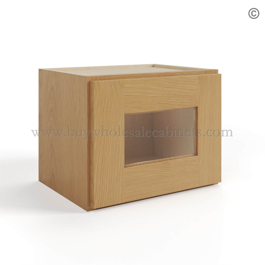 Treasure Chest Shaker 12″ H Single Door Wall Cabinet with Glass Door