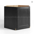 Charcoal Black Shaker Corner Sink Base Cabinet