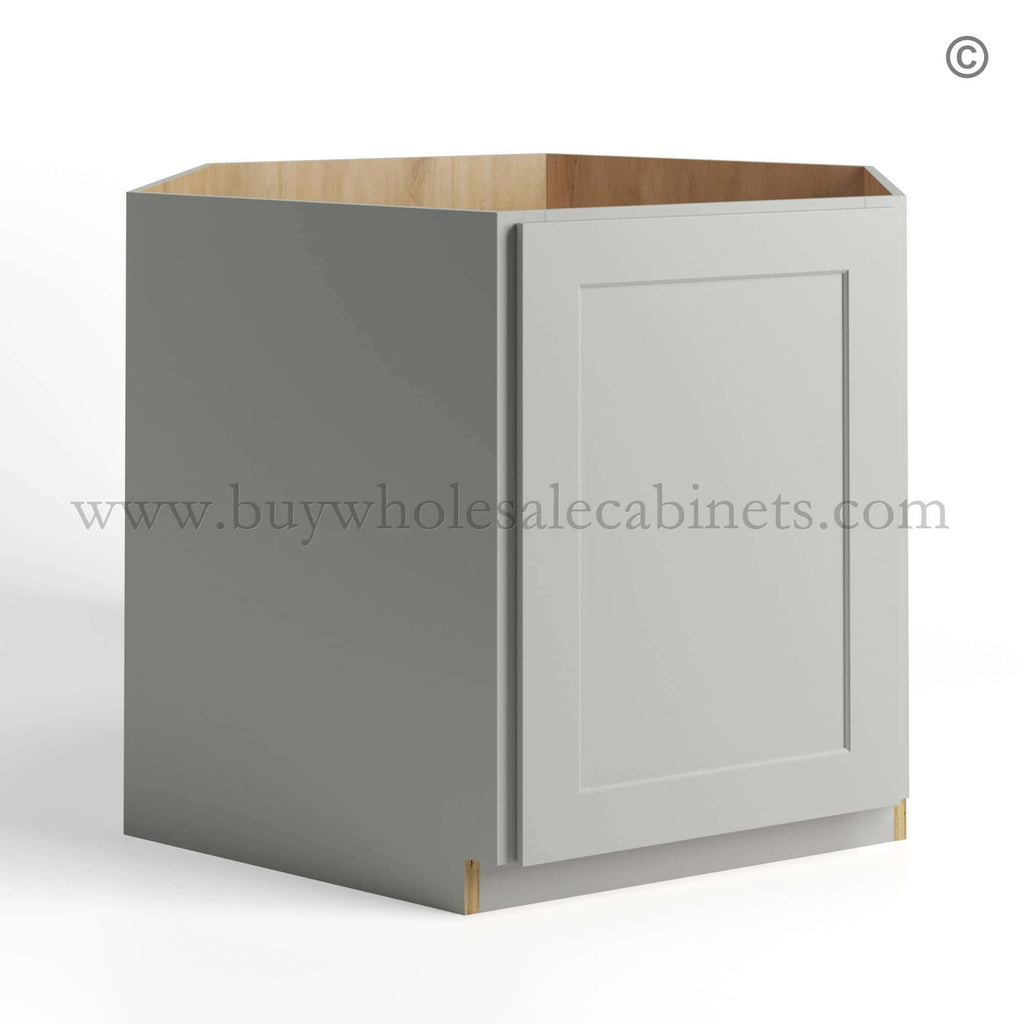 Dorian Gray Shaker Corner Sink Base Cabinet