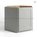 Dorian Gray Shaker Corner Sink Base Cabinet