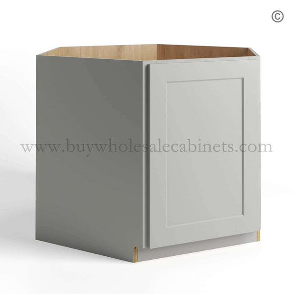 Dorian Gray Shaker Corner Sink Base Cabinet