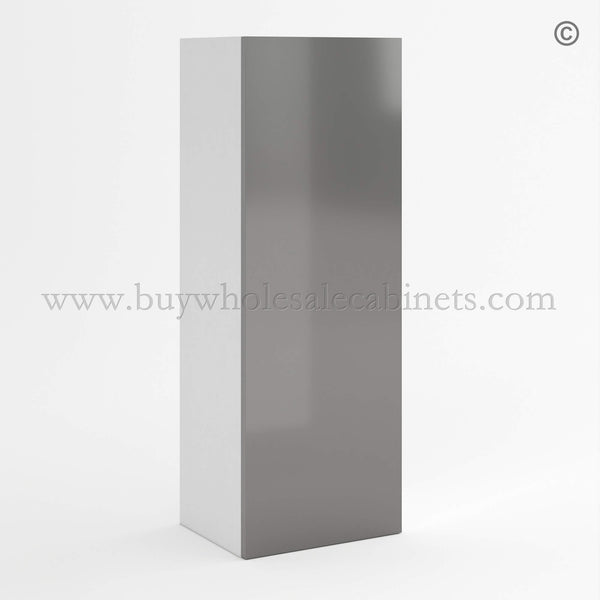 Frameless Gloss Gray 36″H Single Door Wall Cabinet