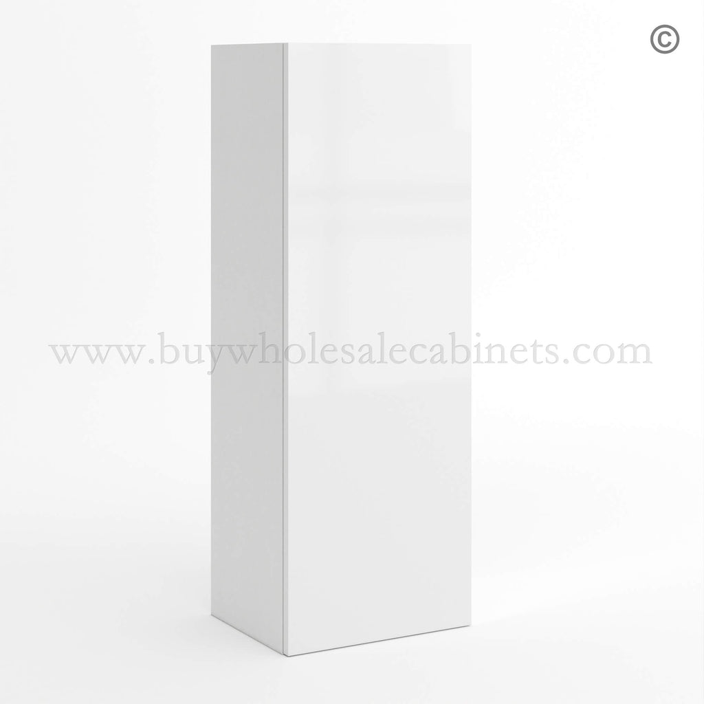 Frameless Gloss White 36″H Single Door Wall Cabinet