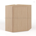 Slim Oak Shaker Diagonal Corner Wall Cabinet
