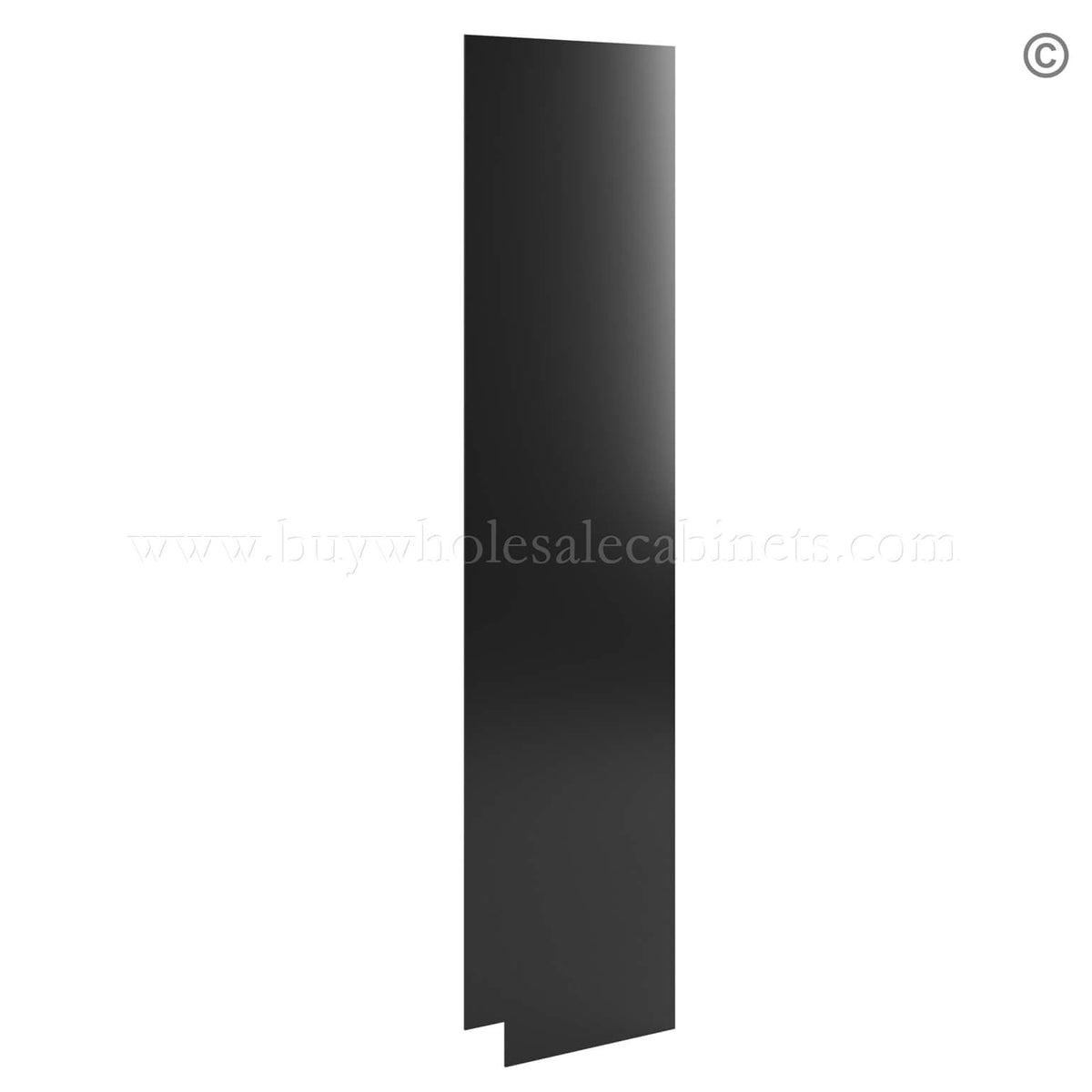 Black Shaker Tall Skin Veneer Panel