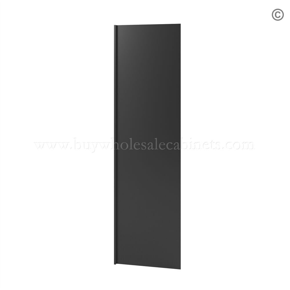 Slim Black Shaker Refrigerator End Panel Veneer