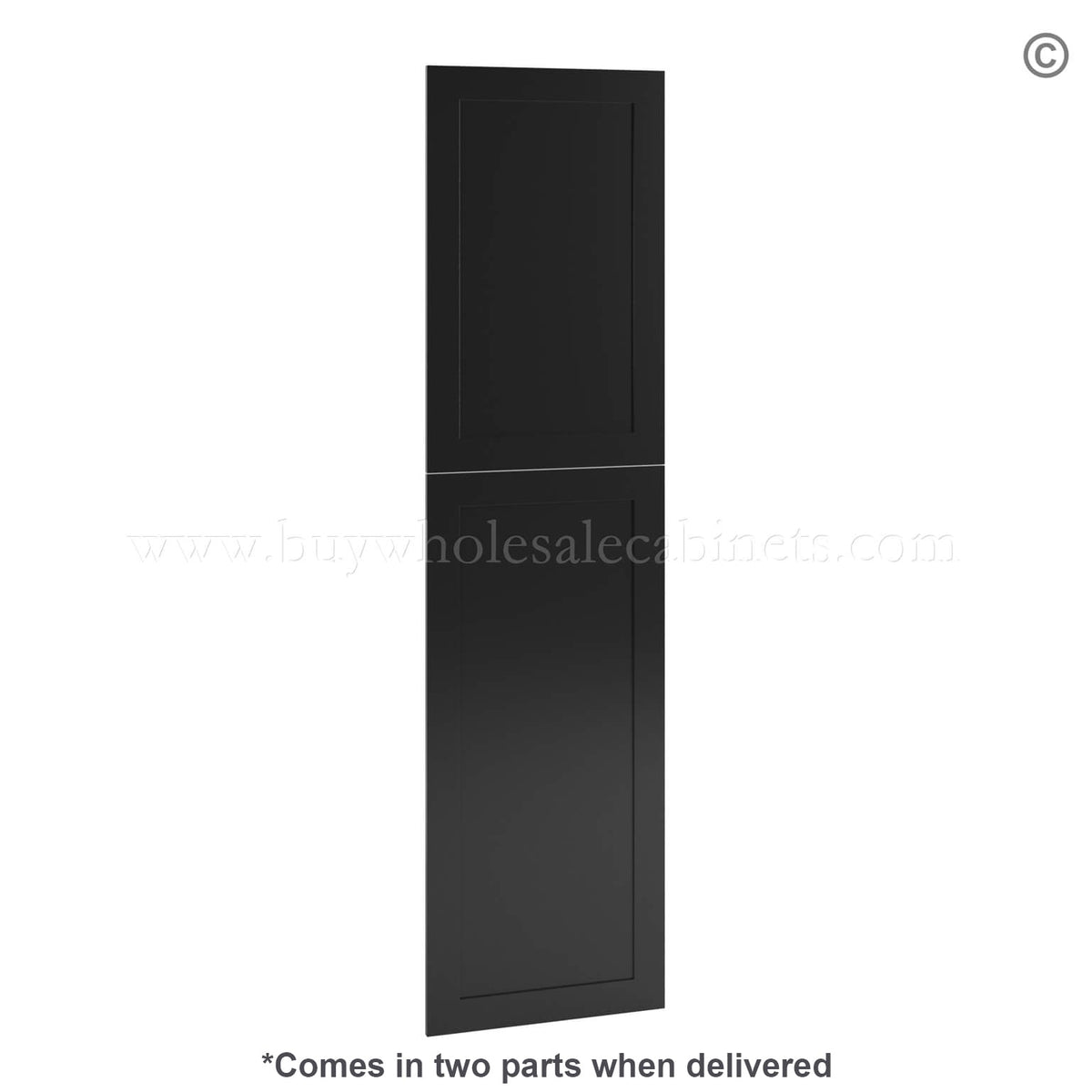 Black Shaker Tall Decorative Door Panel