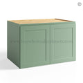 Jade Green Shaker  24″ Refrigerator Wall Cabinet