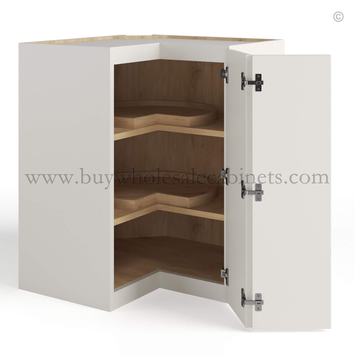 Dove White Slim Shaker Easy Reach Wall Cabinet
