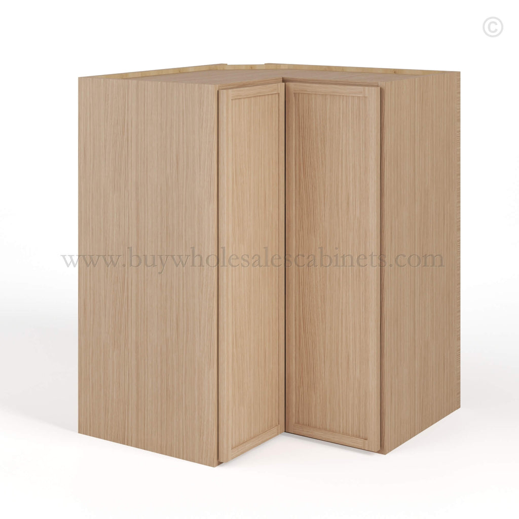 Slim Oak Shaker Easy Reach Wall Cabinet