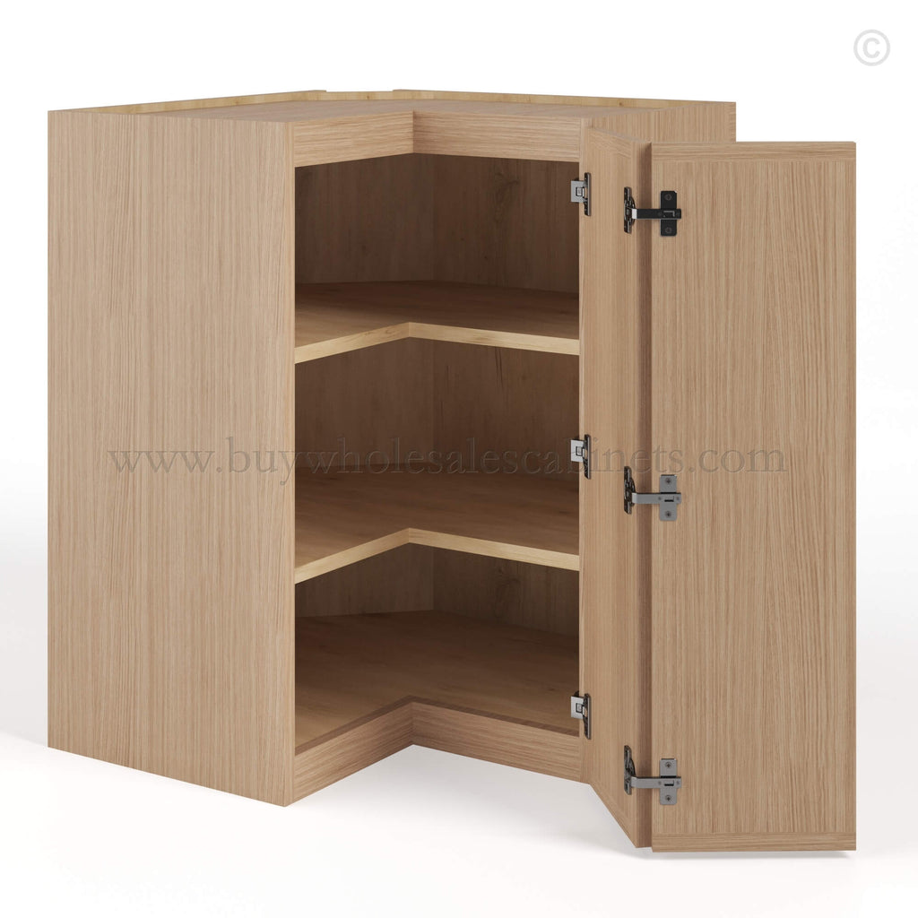 Slim Oak Shaker Easy Reach Wall Cabinet