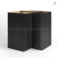 Charcoal Black Shaker Base Lazy Susan Cabinet