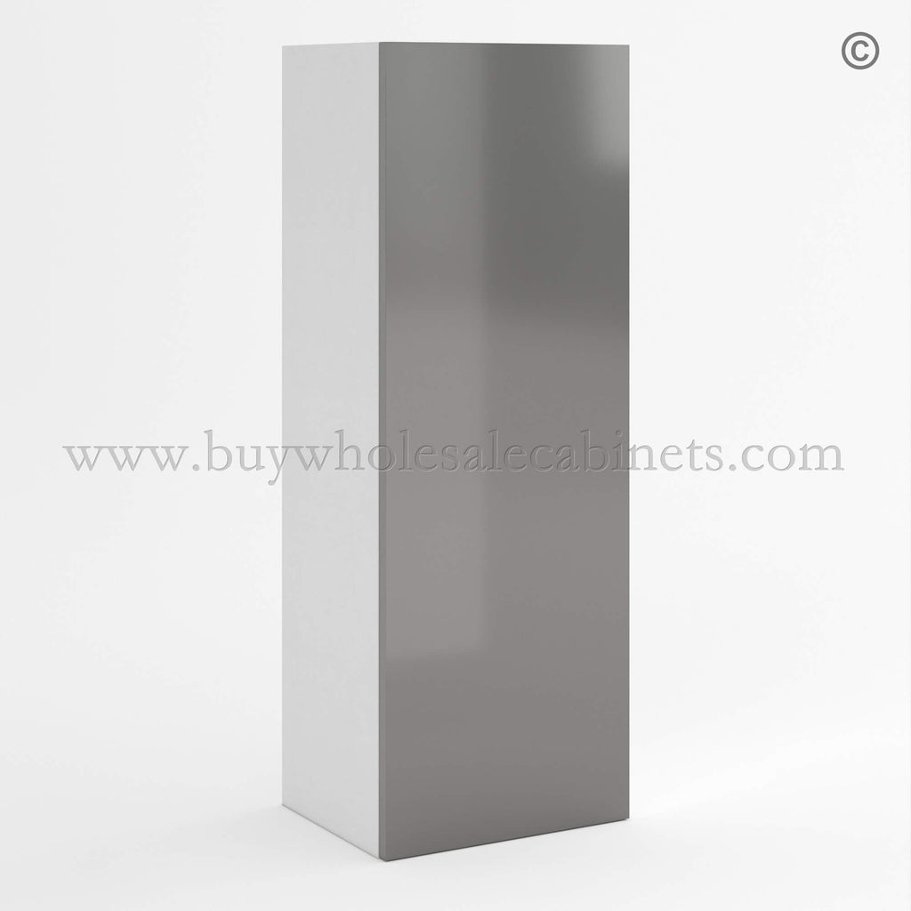 Frameless Gloss Gray 42″H Single Door Wall Cabinet