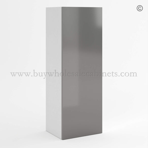 Frameless Gloss Gray 42″H Single Door Wall Cabinet