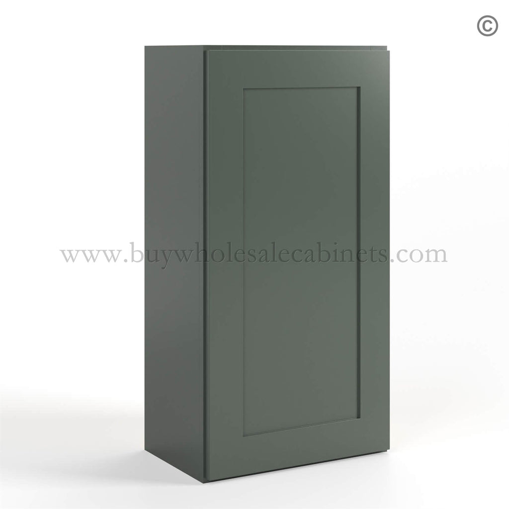 Green Shaker 36″ H Single Door Wall Cabinet