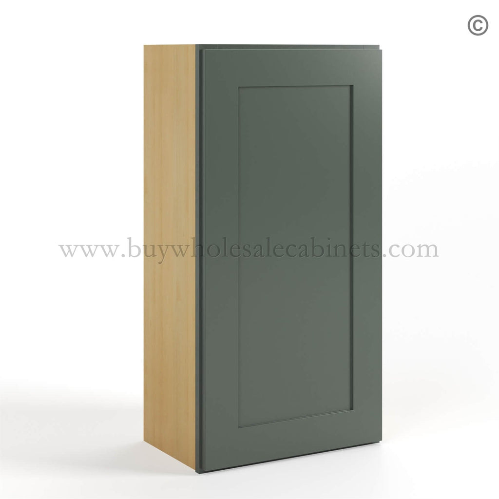 Green Shaker 36″ H Single Door Wall Cabinet