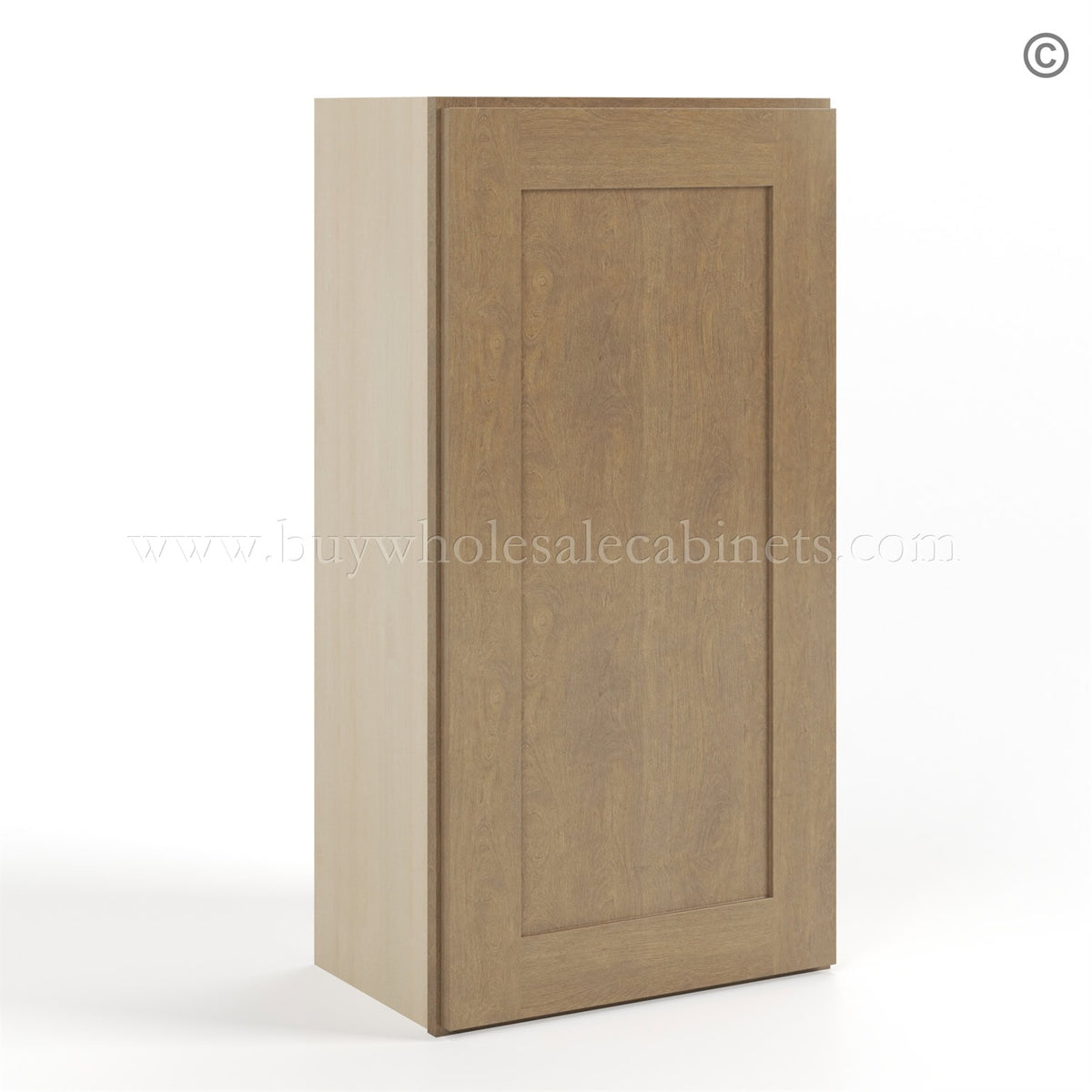 Rustic Wood Shaker 36″ H Single Door Wall Cabinet