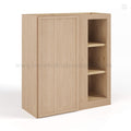 Slim Oak Shaker Blind Corner Wall Cabinet