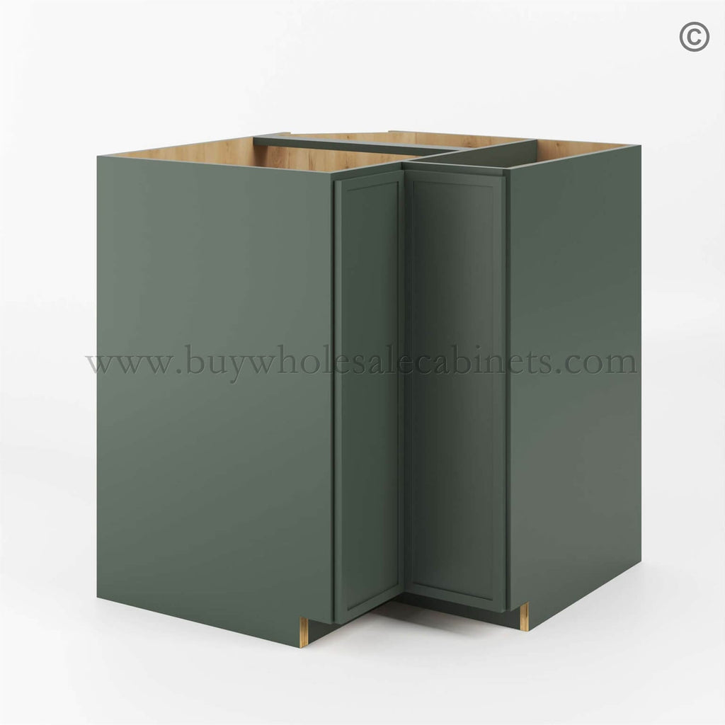 Slim Shaker Green Base Lazy Susan Cabinet