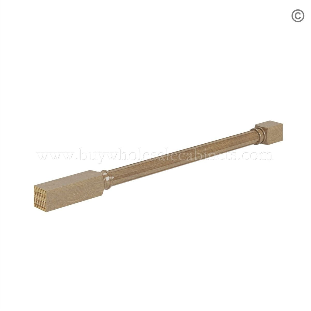 Rustic Wood Shaker Fluted Decorative Leg