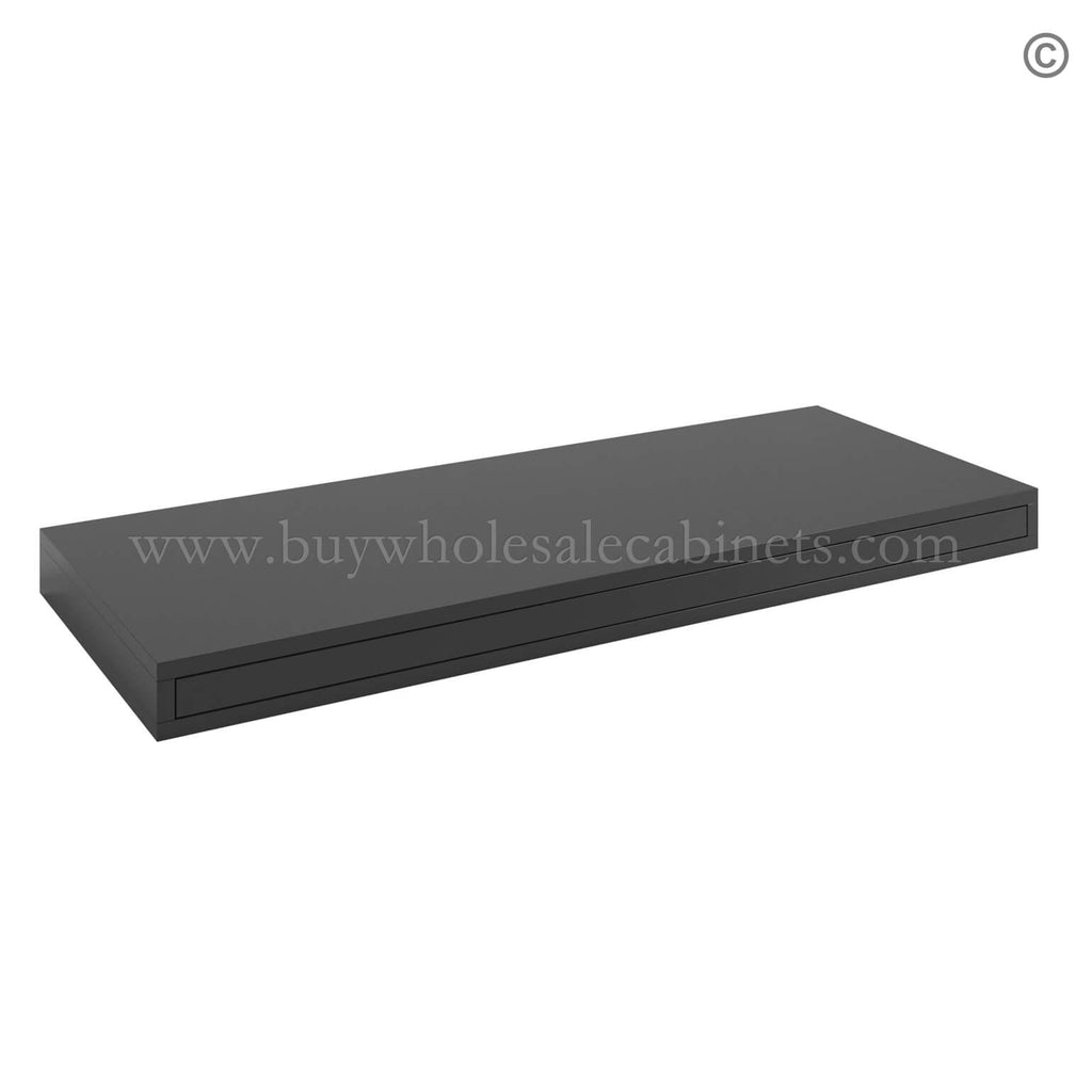Black Shaker Floating Shelf