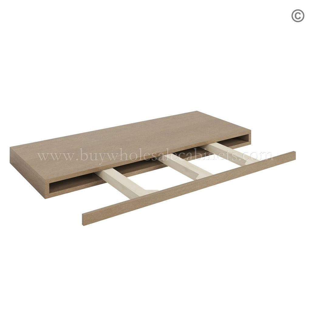 Rustic Wood Shaker Floating Shelf