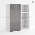 Frameless Gloss Gray Blind Corner Wall Cabinet