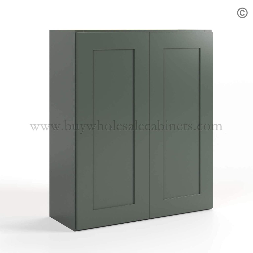 Green Shaker 36″ H Double Door Wall Cabinet
