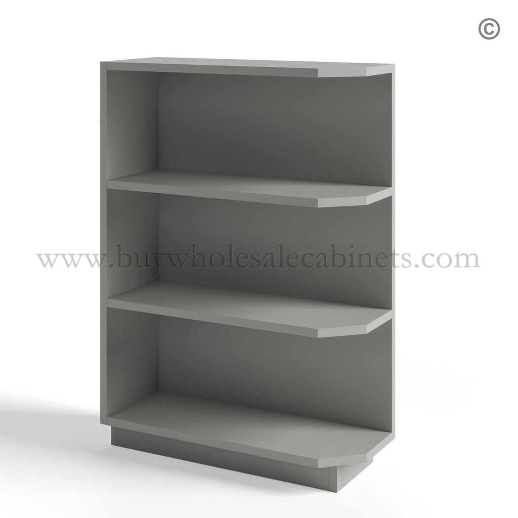 Dorian Gray Shaker Base End Shelf Cabinet