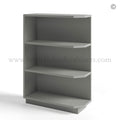 Dorian Gray Shaker Base End Shelf Cabinet