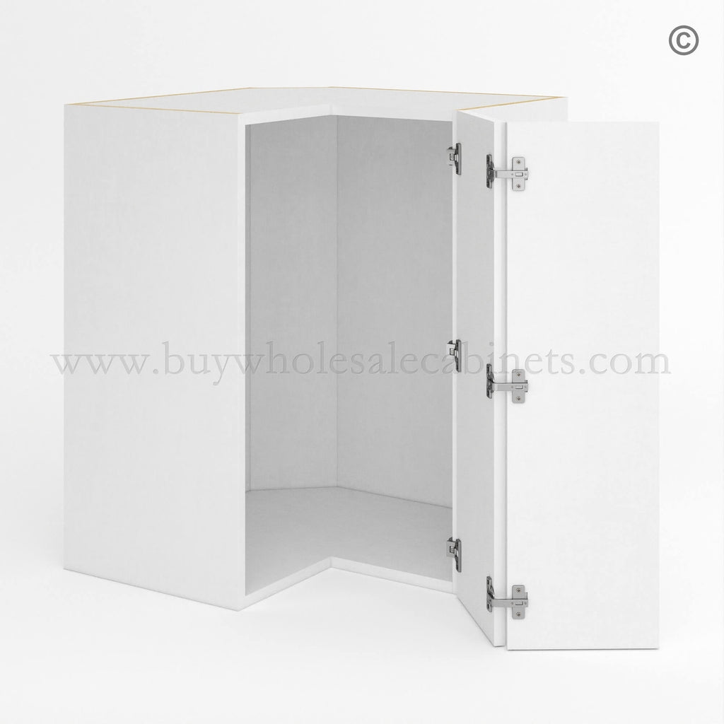 Frameless Gloss White Easy Reach Wall Cabinet