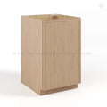 Slim Oak Shaker Base Cabinet Single Door Full Height