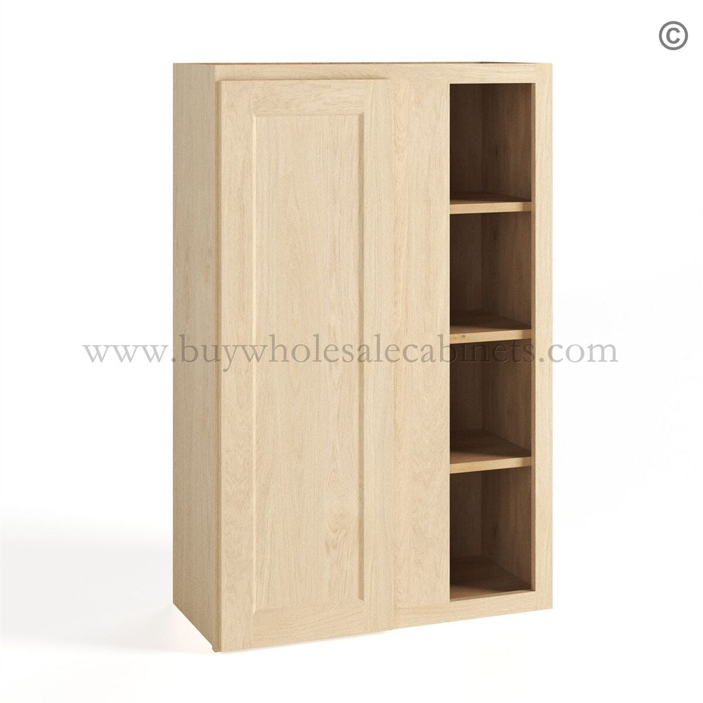 Unfinished Shaker 42″ Wall Blind Corner Cabinet