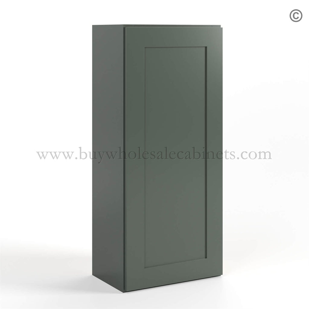 Green Shaker 42″ H Single Door Wall Cabinet