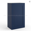 Frameless Oxford Blue 30″ Tall Deep Wall Cabinet – 1 Door 2 Shelves