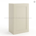 Frameless Ivory White 30″ Tall Deep Wall Cabinet – 1 Door 2 Shelves