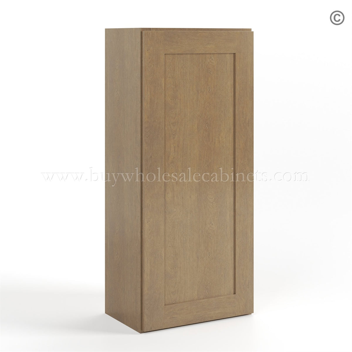 Rustic Wood Shaker 42″ H Single Door Wall Cabinet