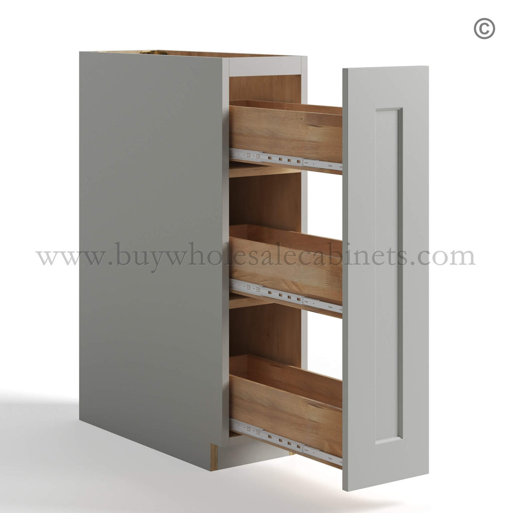 Dorian Gray Shaker Base Spice Rack Cabinet