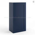 Frameless Oxford Blue 36″ Tall Wall Cabinet – 1 Door 2 Shelves