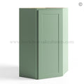Jade Green Shaker Wall Diagonal Corner Cabinet