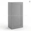 Frameless Graphite Gray 36″ Tall Wall Cabinet – 1 Door 2 Shelves