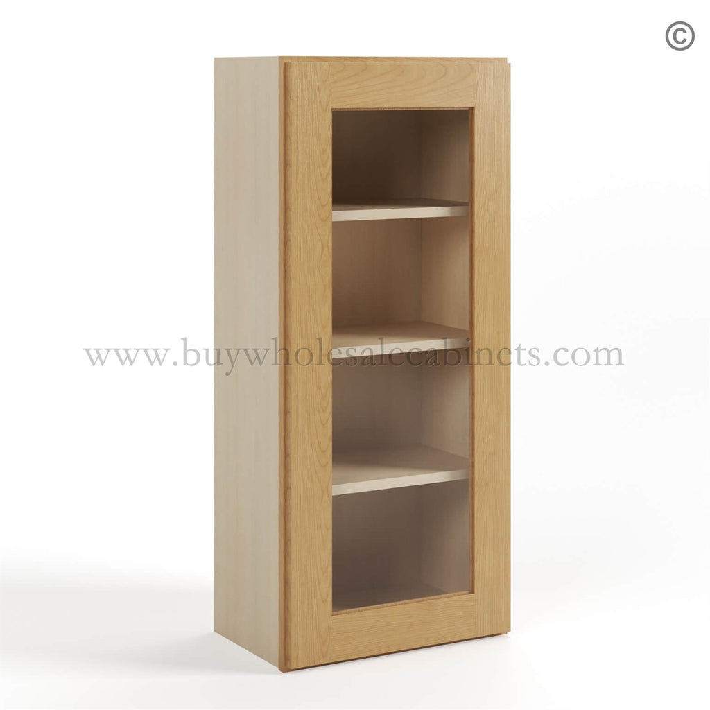 Treasure Chest Shaker 42″ H Single Door Wall Cabinet with Glass Door